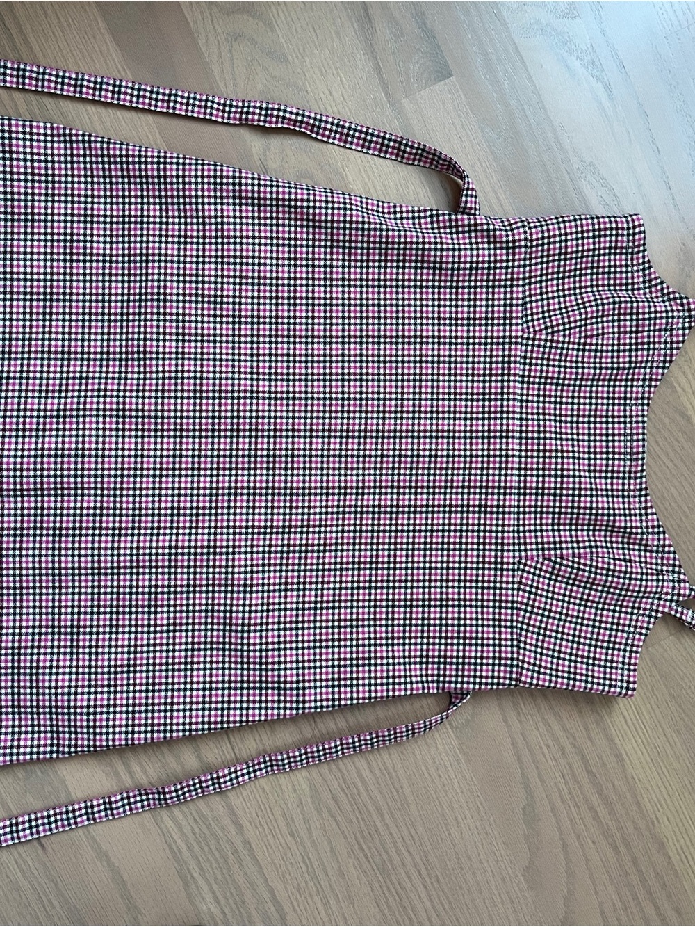 Brandy Melville Pink Black White Gingham Mini Dress